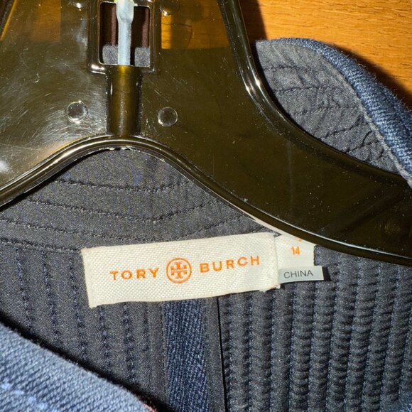 Tory Burch CANTER RIDING JACKET, Navy Size: 14 - Picture 9 of 10